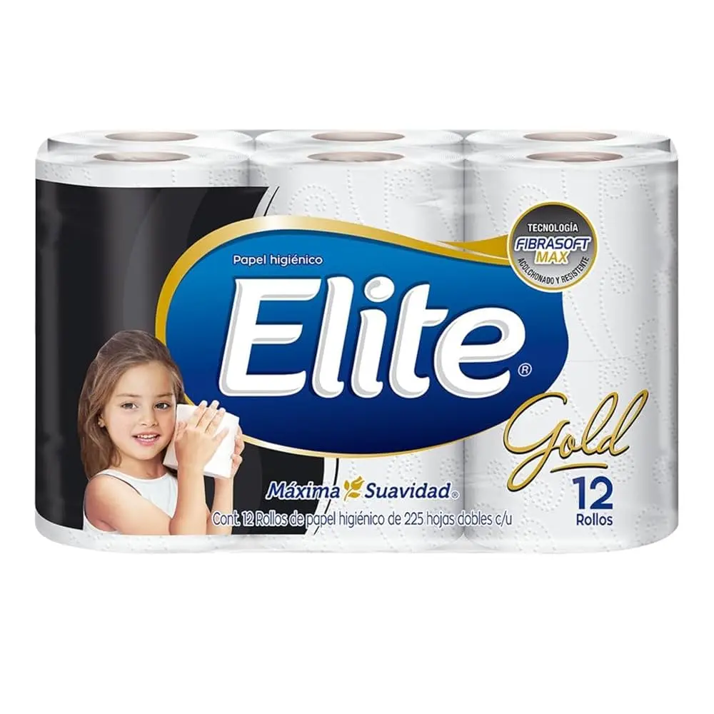 [ELITE8682] PAPEL HIGIENICO ELITE GOLD 225 HD 4/12