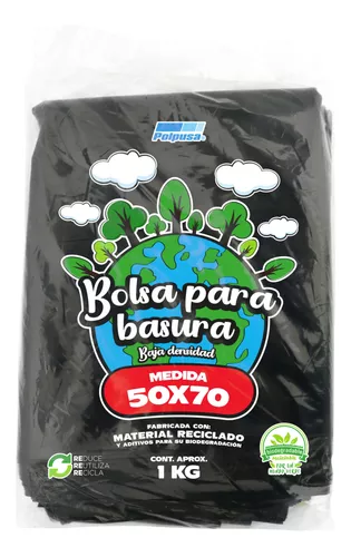 [BOL072] BOLSA POLPUSA 50x70 CAL 200 NEGRA