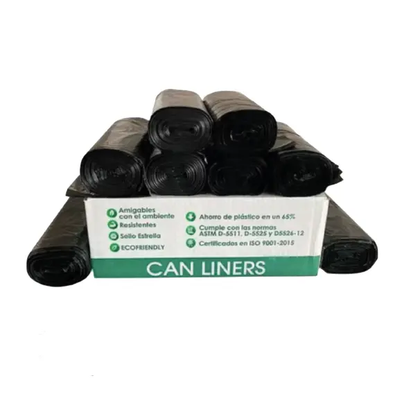 BOLSA ROLLO 24"x24" (61x61CM) 20/50 1000PZ NEGRA 