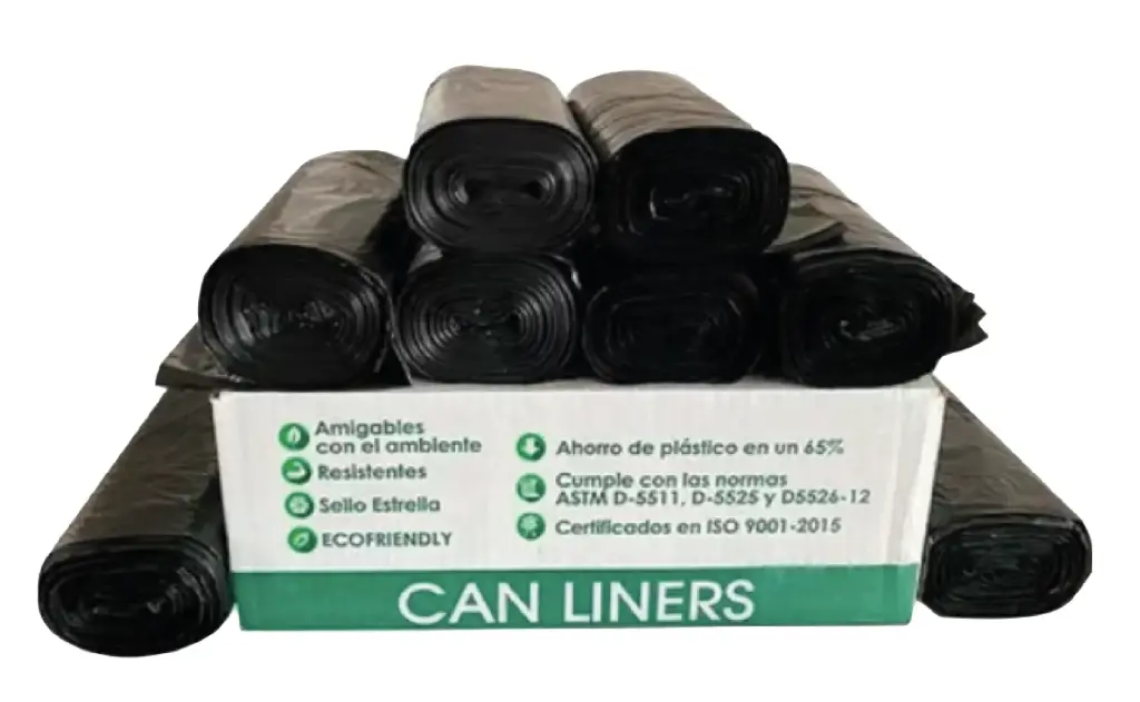 BOLSA ROLLO 30"x37" (75x95CM) 20/25 500PZ NEGRA