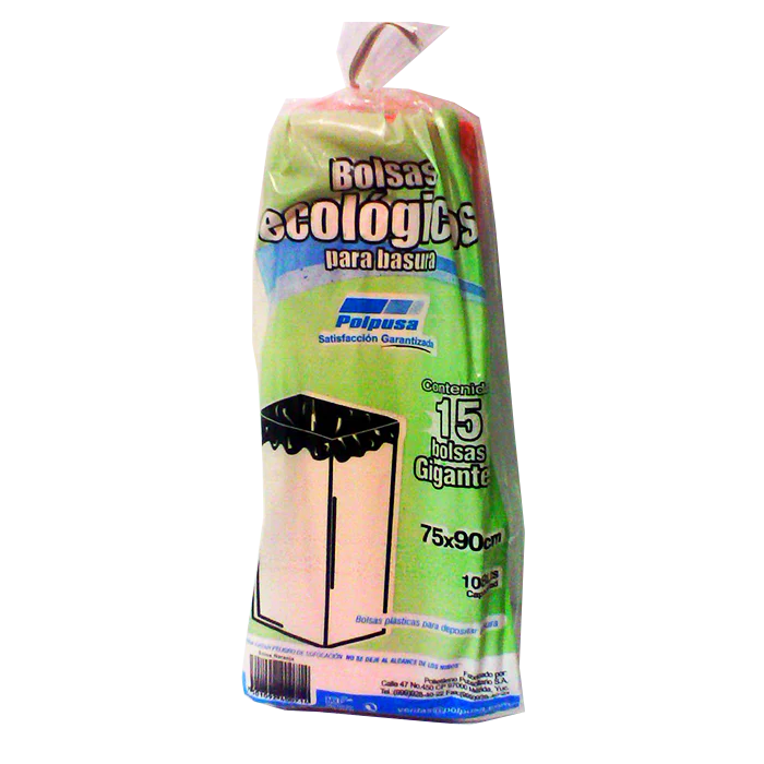 BOLSA ROLLO 75x90 15 PZ AD CAL 50 NARANJA