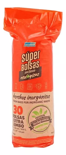 BOLSA ROLLO NARANJA 90X120 30PZ AD CAL70