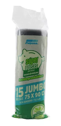 BOLSA ROLLO 75x90 15 PZ AD CAL 50 NEGRA