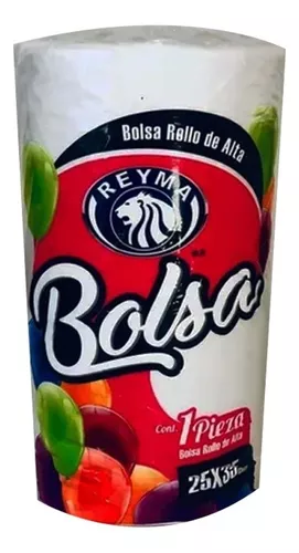 BOLSA ROLLO NATURAL 25x35 AD TRANSPARENTE