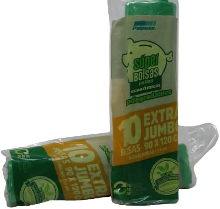 BOLSA ROLLO 90x120 10 PZ AD CAL 55 VERDE