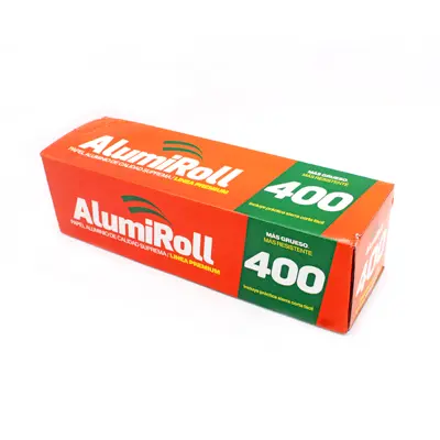 ROLLO PAPEL ALUMINIO 400 MTS ALUMIROLL