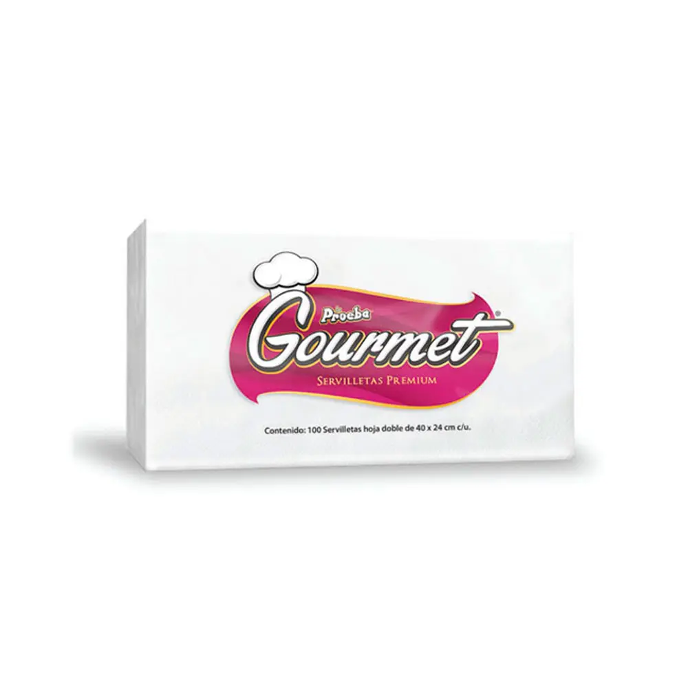 SERVILLETA PRUEBA GOURMET 12/100PZAS