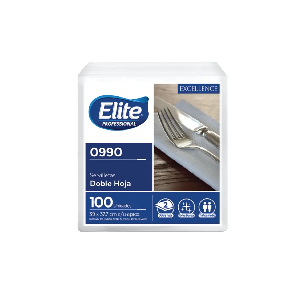[ELITE0990-1] SERVILLETA ELITE LUJO 1/100 PZS