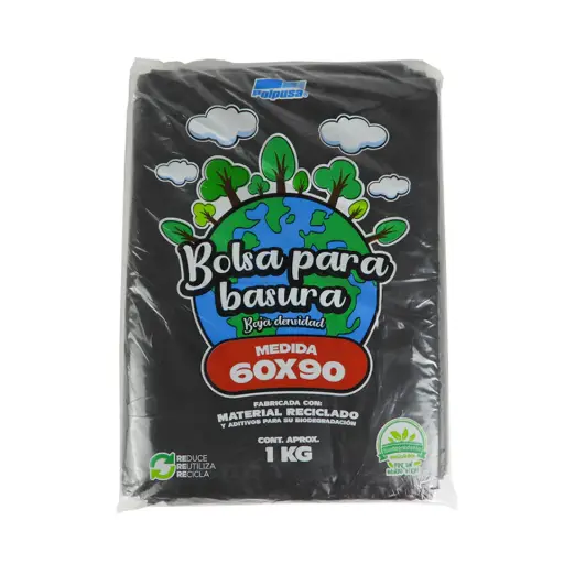 [BOL073] BOLSA POLPUSA 60x90 CAL 260 NEGRA (0027)