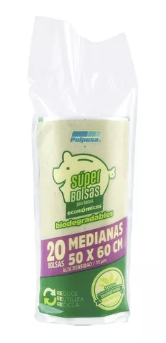 [BOL023] BOLSA ROLLO BLANCA 50 X 60 20PZ AD CAL45