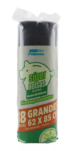 [BOL033] BOLSA ROLLO NEGRA 62 X 85 18PZ AD CAL 50