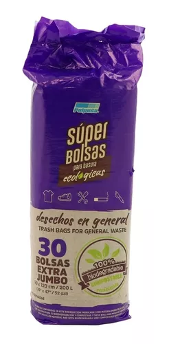 [BOL037] BOLSA ROLLO NEGRA 90 X 120 30PZ AD CAL70