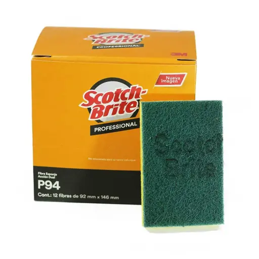 [3M005] FIBRA VERDE CON ESPONJA 3M 120 x 80  P94