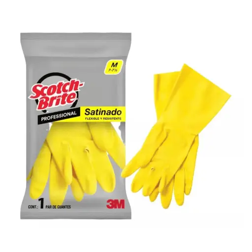 [3M008] GUANTE 3M SCOTCH BRITE AMARILLO TALLA M
