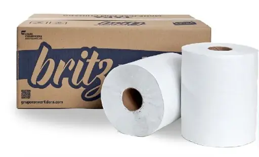 [BRITZ13] TOALLA EN ROLLO BRITZ BLANCA 6/150M