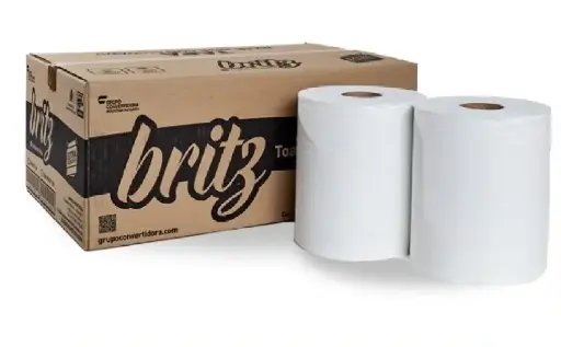 [BRITZ11] TOALLA EN ROLLO BRITZ BLANCA 6/180M
