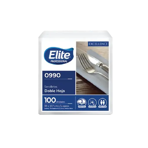 [ELITE0990-1] SERVILLETA ELITE LUJO 1/100 PZS