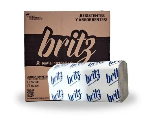 [BRITZ01] TOALLA INTERDOBLADA BRITZ BCA 20/100