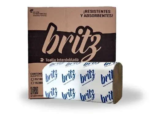 [BRITZ18] TOALLA INTERDOB. BRITZ SEMIKRAFT 20/100